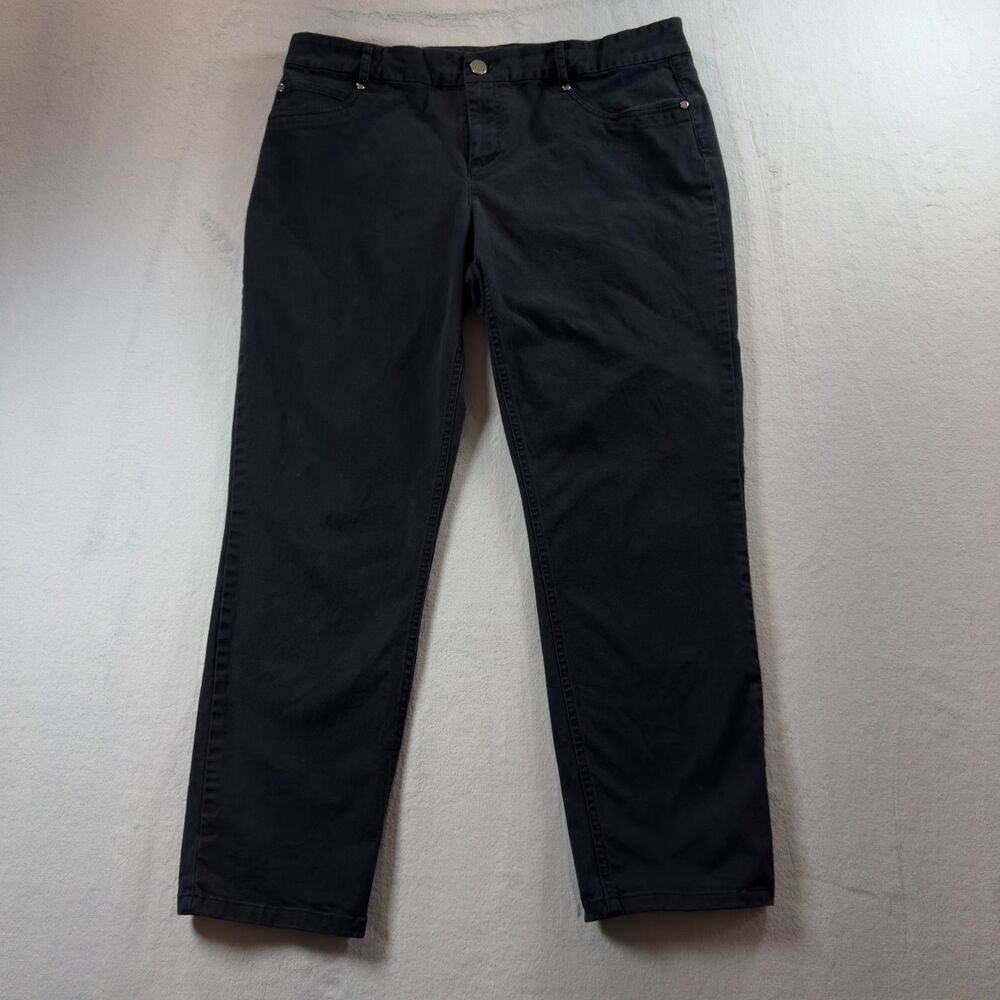 DKNY Pants Wakens Size 12 Color Black Casul Straight Leg